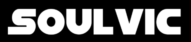 White 'SOULVIC' logo on a black background